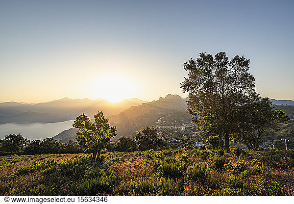 Blick vom Belvedere de Saliccio  Piana  Corse-du-Sud  Korsika  Frankreich