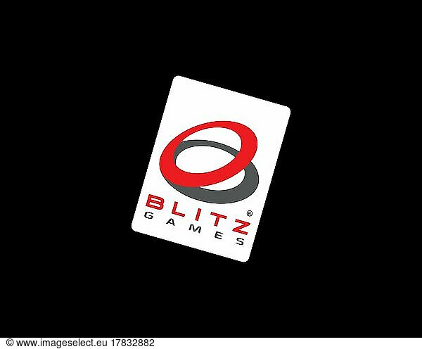Blitz Games  gedrehtes Logo  Schwarzer Hintergrund B