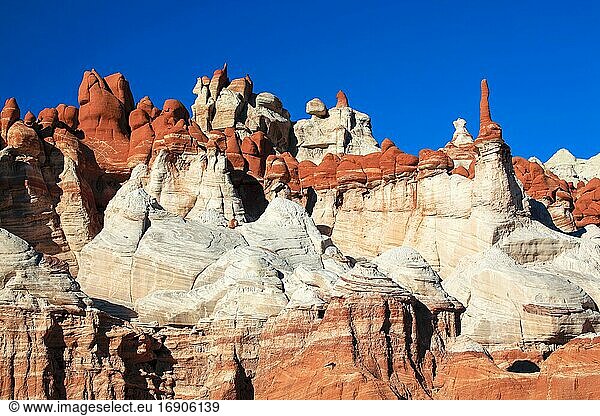 Blue Canyon  Kalkstein und Sandstein von Witterung geformt  Arizona  USA  Nordamerika
