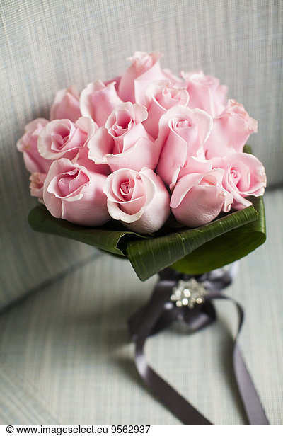 Blumenstrauß Strauß Close-up pink Rose