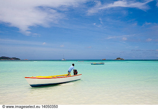Boating in the Seychelles
