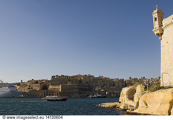 Boats in Harbor  Malta