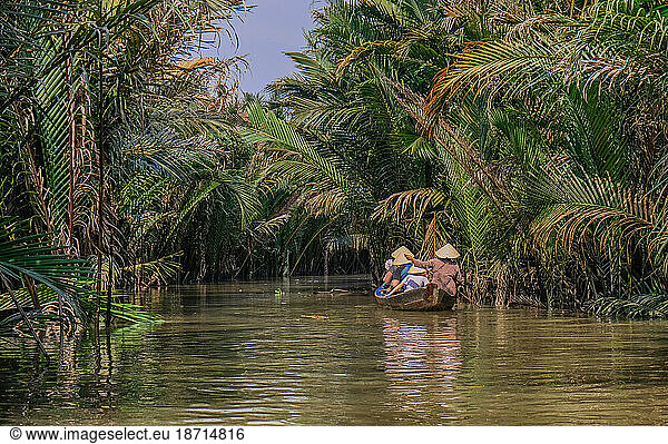 Boats in Mekong Delta