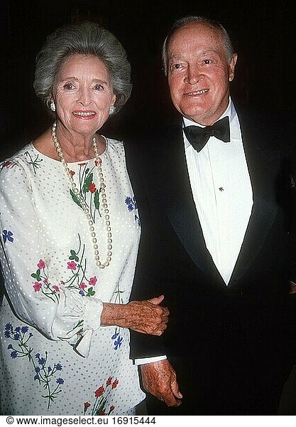 Bob and Dolores Hope 1986.Photo By Adam ScullPHOTOlink.net..