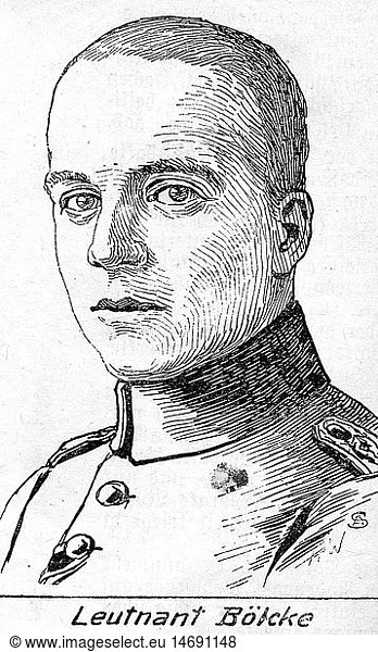 Boelcke  Oswald  11.5.1891 - 28.10.1916  deut. Flieger  PortrÃ¤t  Zeichnung  1915/1916 Boelcke, Oswald, 11.5.1891 - 28.10.1916, deut. Flieger, PortrÃ¤t, Zeichnung, 1915/1916,