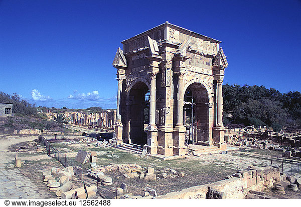 Bogen des Septimius Severus  Leptis Magna  Libyen.