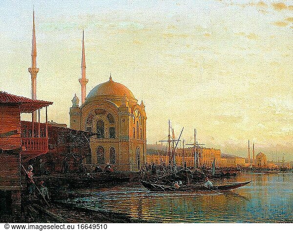 Bogoljuboff Alexei Petrovich - Moschee in Konstantinopel - Russische Schule - 19. Jahrhundert.