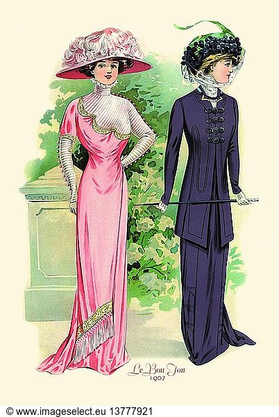 Bon Ton: Rosa und Lila 1900