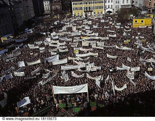 Bonn. Farmers' rally. 80s