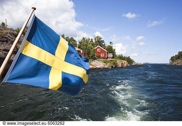 Boot Fahne schwedisch