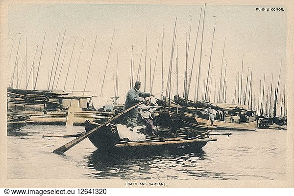 Boote und Sampans  um 1910. Künstler: Unbekannt.
