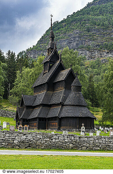 Borgund Stave Church  Vestland  Norway  Scandinavia  Europe