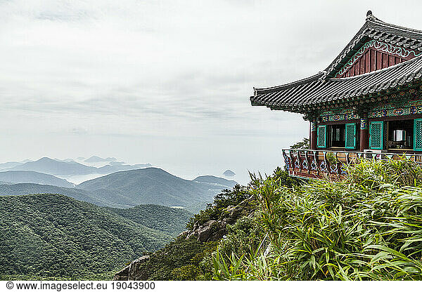 Boriam Temple in Geum San Mountains in Namhae  South Korea.