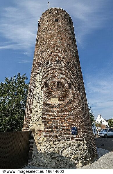 Borken  D-Borken  Naturpark Hohe Mark Westmünsterland  Münsterland  Westfalen  Nordrhein-Westfalen  NRW  Windmühlenturm  Wehrturm  Backsteinbau  ehemalige Stadtbefestigung