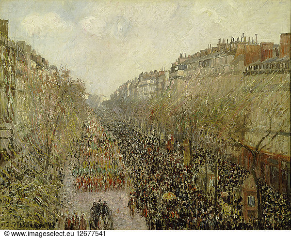 Boulevard Montmartre: Mardi Gras  1897.