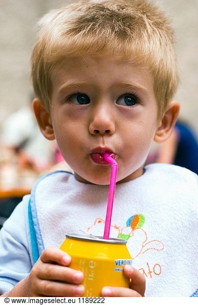 Boy drinking