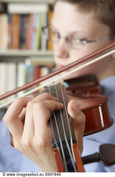 Boy Playing Violin