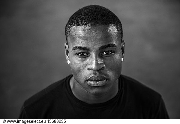 boy  teenager  portrait  african ethnicity  serious