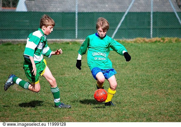 Boys Playing Football
