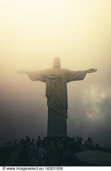 Brasilien  Rio de Janeiro  Corcovado  Jesus Christus der Erlöser Statue
