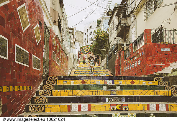 Brasilien  Rio de Janeiro  Selaron Stufen