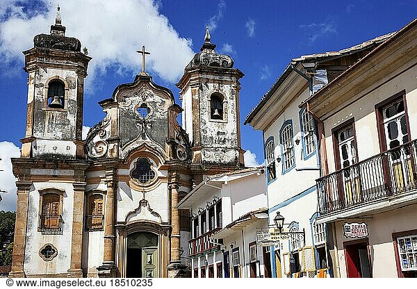 Brazil Ouro Preto village The Church of Igresa de Nossa Senhora do Pilar Unesco World Heritage Site