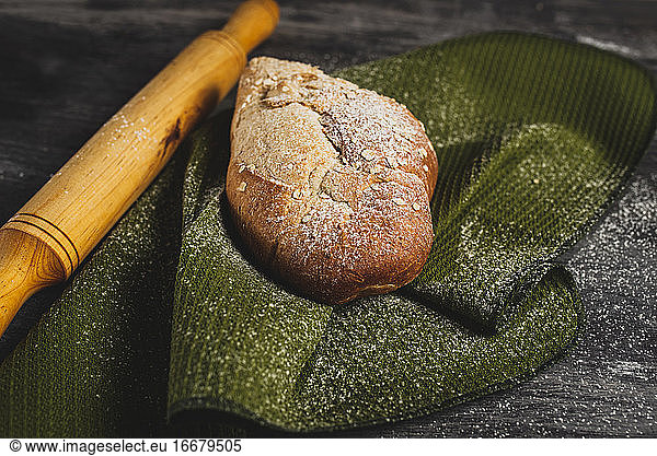 Bread and pasta food photography
