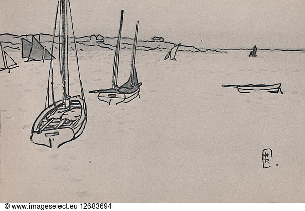 Breton Landscape  c.1900s  (1946). Artist: Henri Rivière.