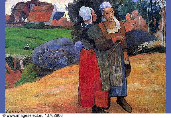 Bretonische Landwirte 1880