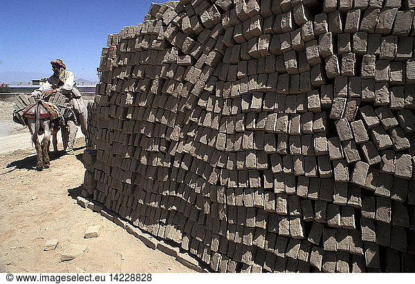Brick kiln  Zahn Abad  Islamic Republic of Afghanistan  South-Central Asia