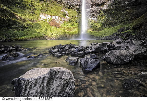 Bridal Veil Falls,  Raglan,  Waikato,  Nordinsel,  Neuseeland