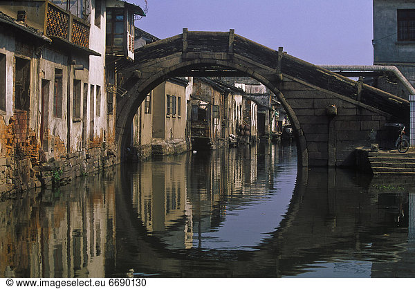 Bridge Over Canal in Suzhou  China