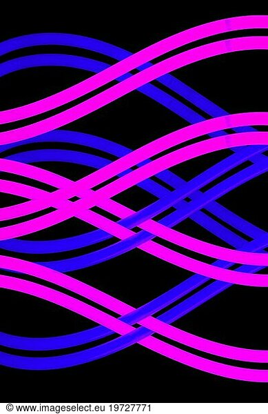 Bright blue pink wavy pattern backdrop