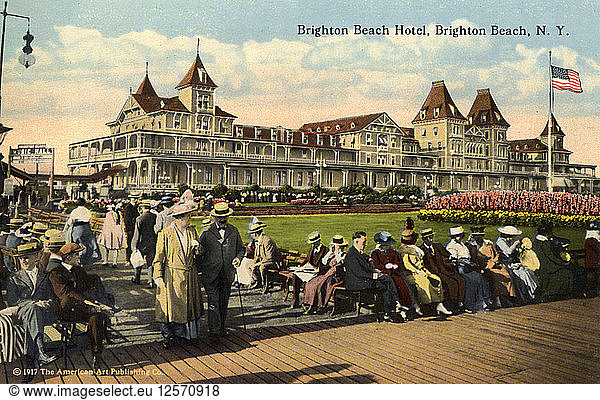 Brighton Beach Hotel  Brighton Beach  Coney Island  New York City  New York  USA  1916. Artist: Unknown