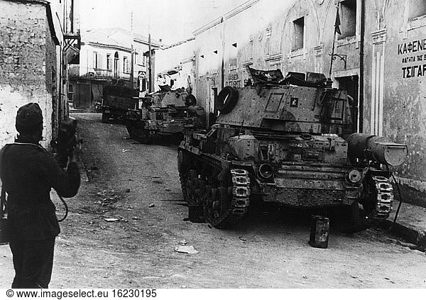 British Tank in Kocani / Photo / 1941