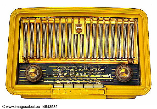 broadcast  radio  radio sets  type Philetta  1950s  Germany  1954