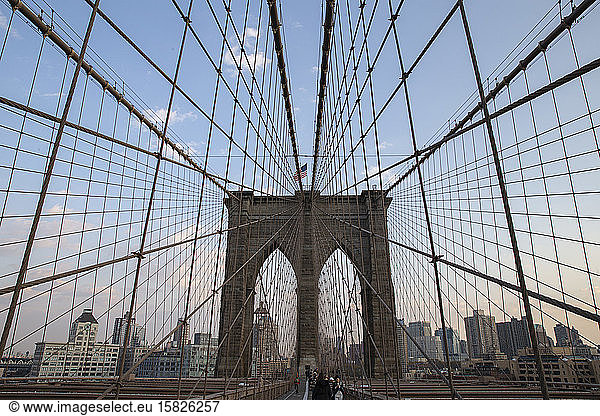 Brooklyn-Brücke von New York  Vereinigte Staaten.