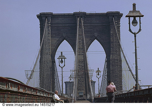 Brooklyn Bridge  New York City  New York  USA  July 1961
