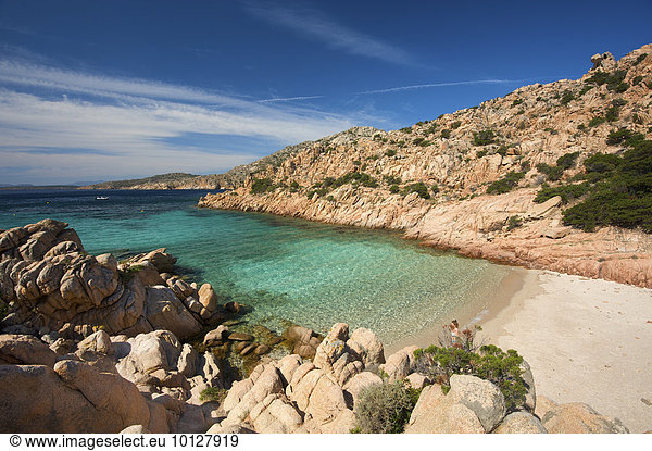 Bucht Cala Coticcio Isola Caprera La Maddalena Sardinien Italien Europa