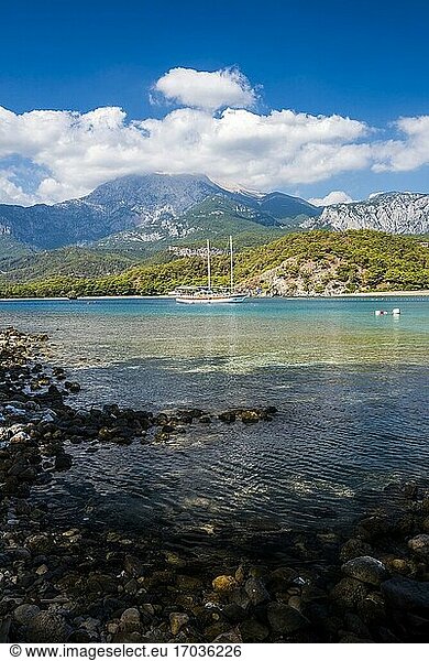 Bucht von Phaselis bei Kemer  Provinz Antalya  Mittelmeerküste  Türkei
