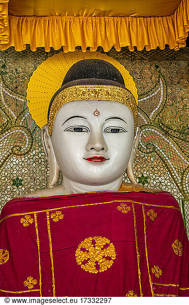Buddha statue in Shwedagon Pagoda Myanmar