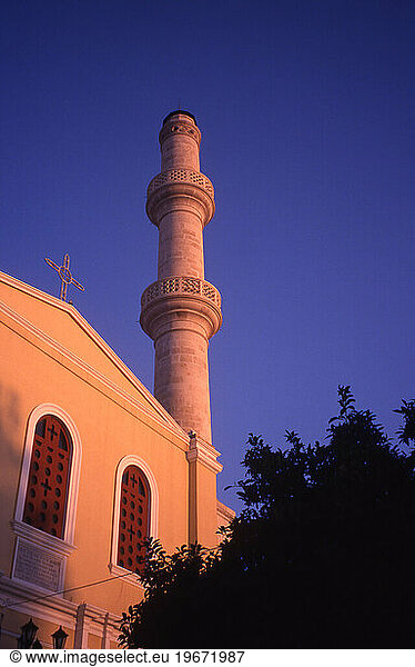 Built by the Venetians  and converted to a Mosque under Sultan Ibrahim during the Ottoman occupation of Crete.