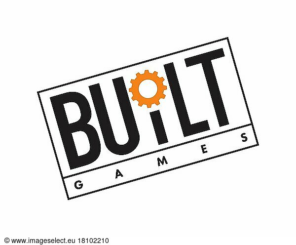 Built Games  gedrehtes Logo  Weißer Hintergrund
