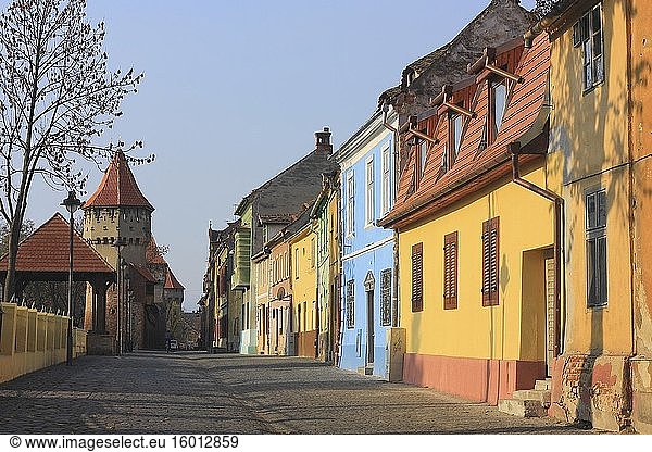 Bunte Häuser  Altstadt von Sibiu  Rumänien.