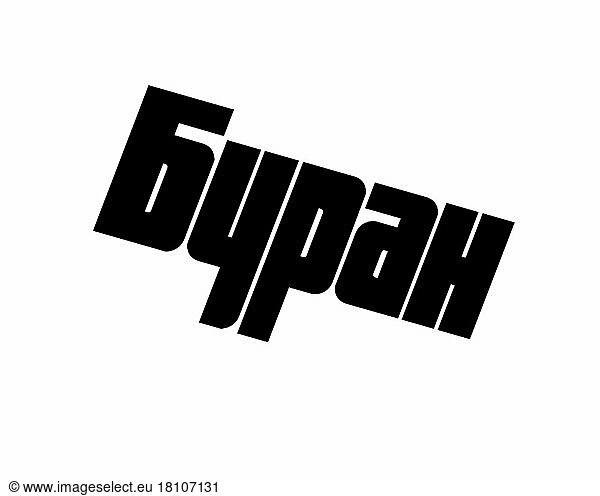Buran programme  gedrehtes Logo  Weißer Hintergrund B