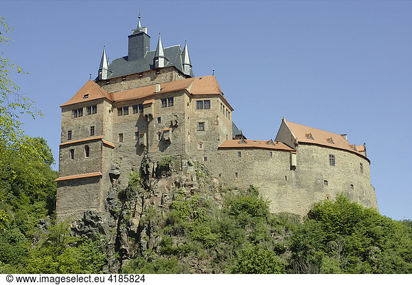 Burg Kriebstein bei Midweida  Sachsen  Deutschland