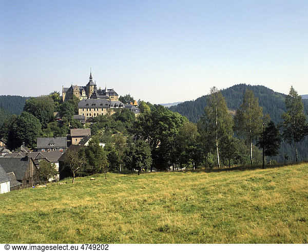 Burg Lauenstein castle  Ludwigstadt  Upper Franconia  Bavaria  Germany  Europe