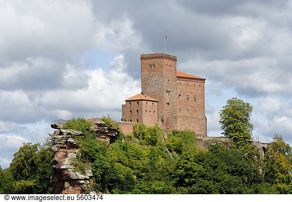 Burg Trifels bei Annweiler am Trifels  Deutsche Weinstraße  Rheinland-Pfalz  Deutschland  Europa