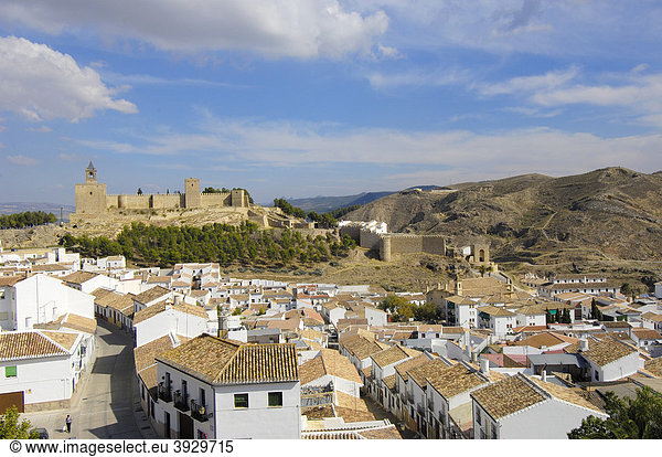 Burg von Antequera  12. bis 16. Jahrhundert  Provinz Malaga  Andalusien  Spanien  Europa