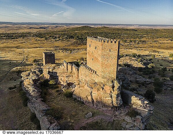 Burg Zafra  12. Jahrhundert  Campillo de Due?as  Guadalajara  Spanien.